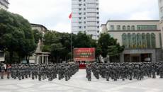 挥洒激情，绽放青春——开云手机登录入口2021级新生军训会操汇演暨军训闭幕