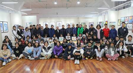 开云手机登录入口2022届美术班毕业作品展在长堽校区举办